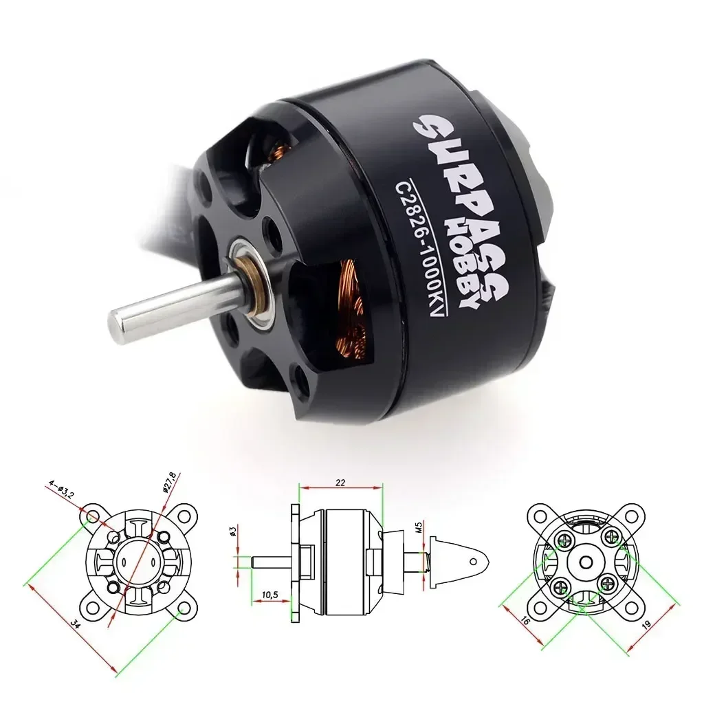Surpass Hobby 2826 1000KV 1350 - Drone Racing Esc review and price