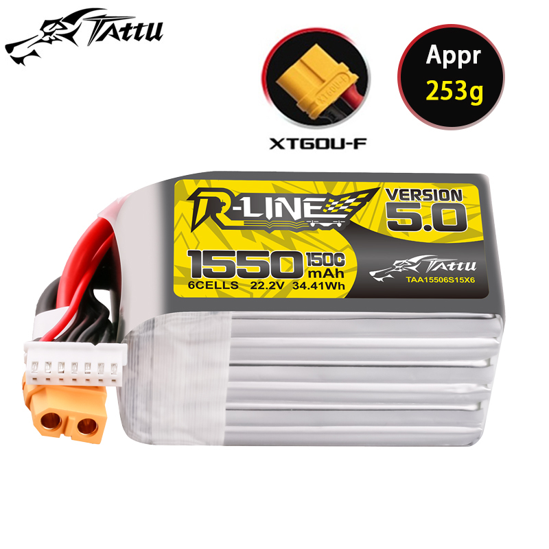 TATTU-R-LINE 5.0 22.2V 1550mAh - Drone Racing Battery review and price