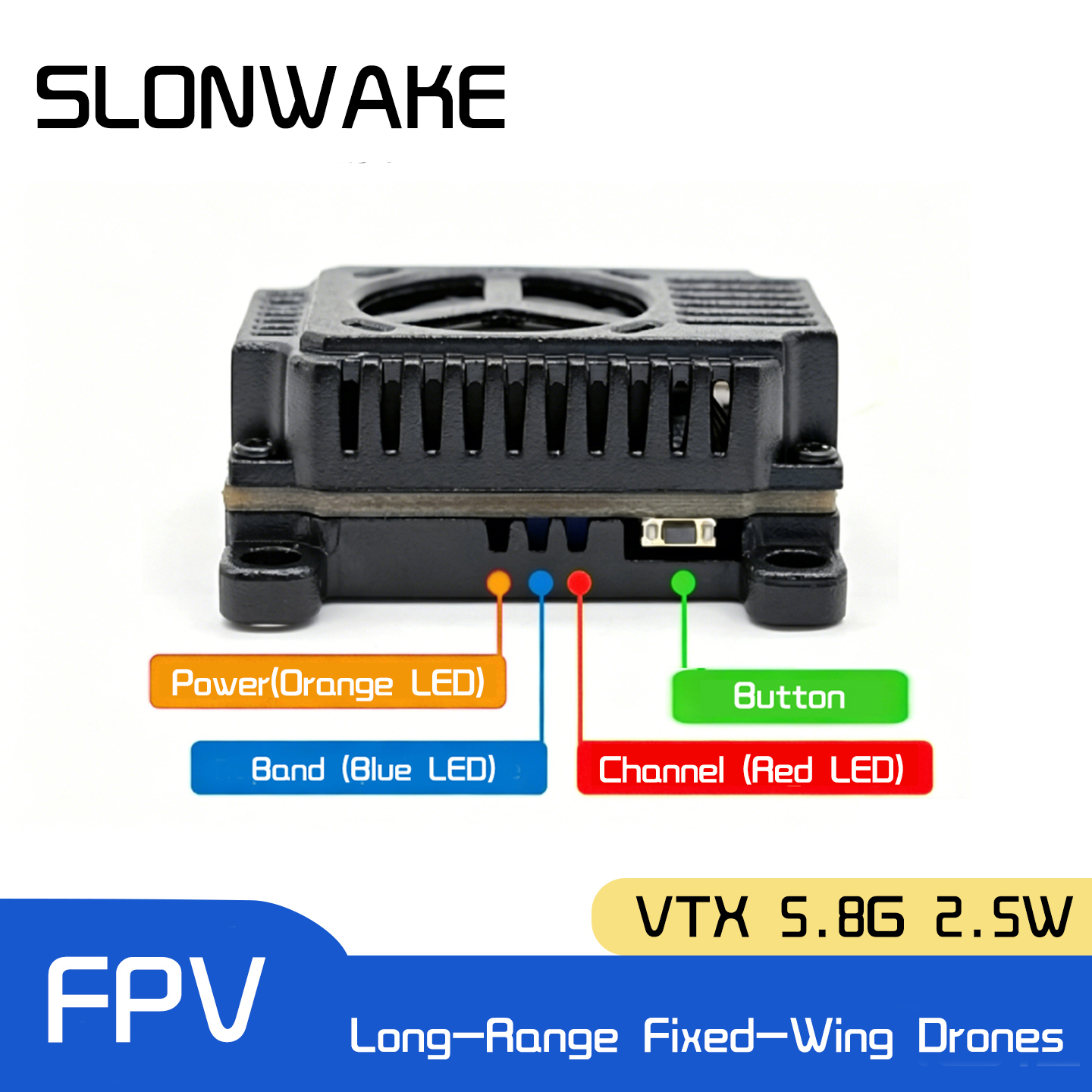 SLONWAKE 5.8G 48CH FPV Transmi - Drone Racing Transmitter review and price