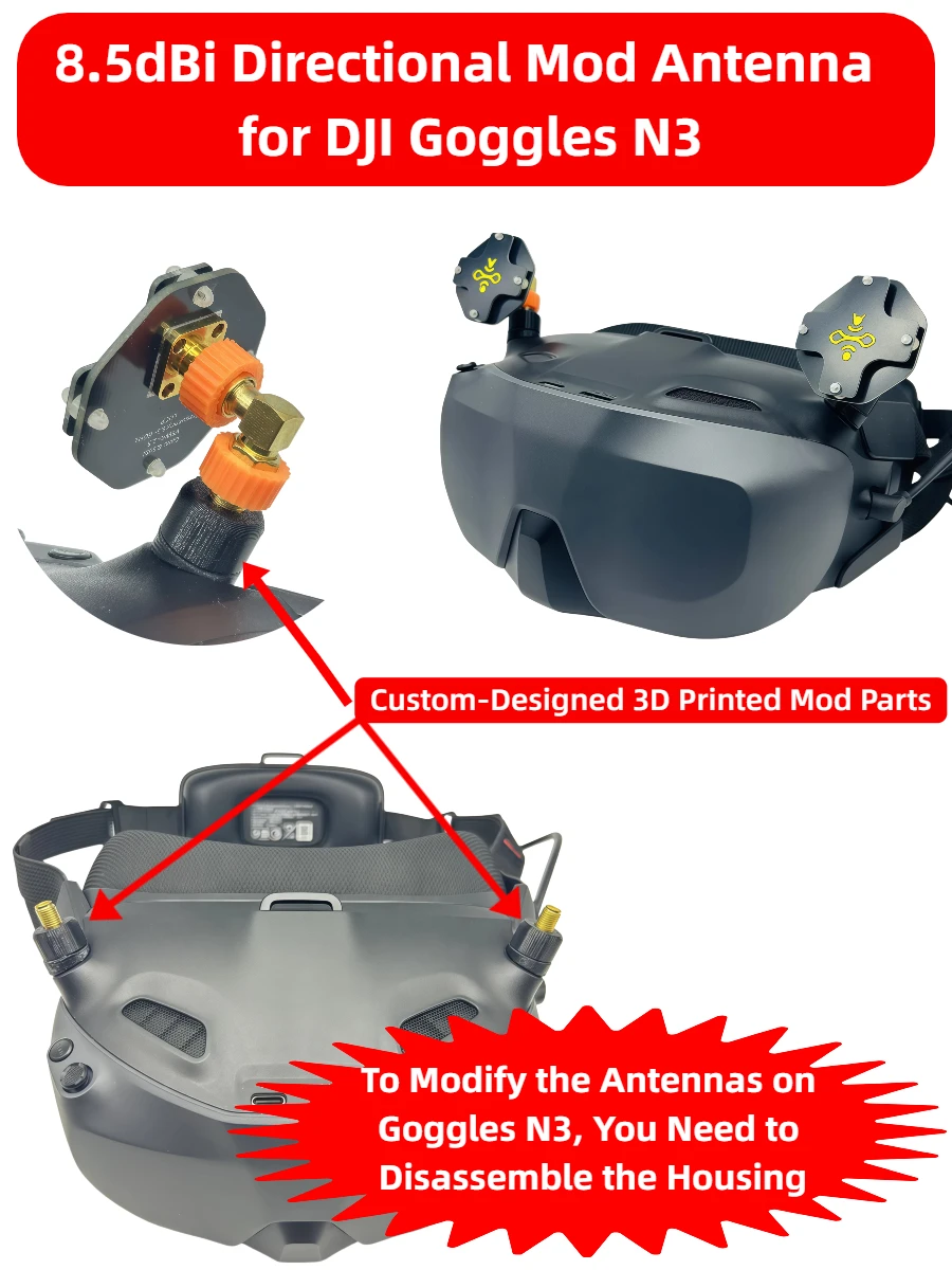 8.5dBi LHCP FPV Patch Antenna  - Drone Racing Goggles review and price